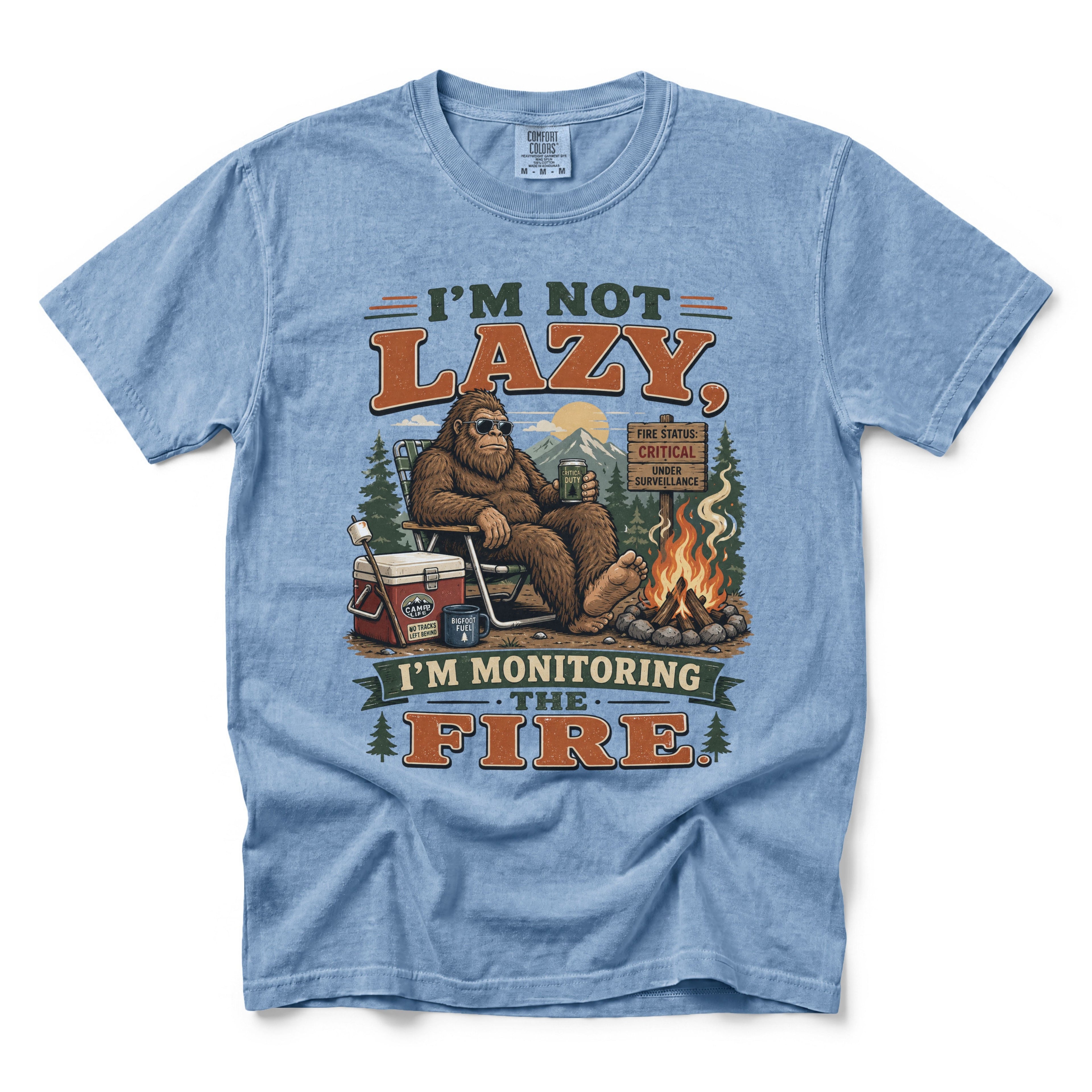 I'm Not Lazy I'm Monitoring the Fire T-Shirt