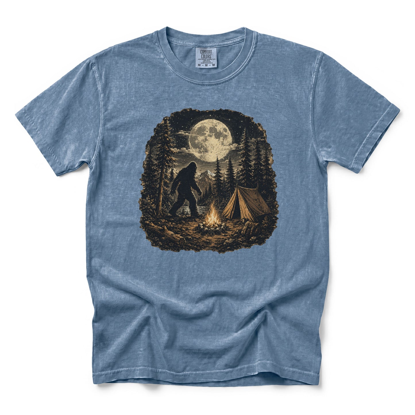 Bigfoot Walking Through the Campsite T-Shirt