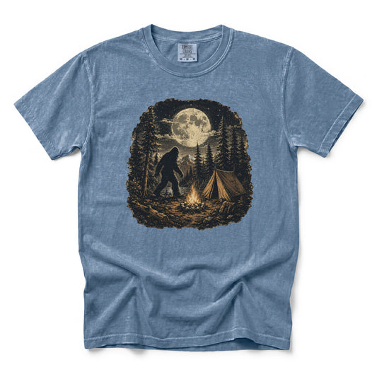 Bigfoot Walking Through the Campsite T-Shirt