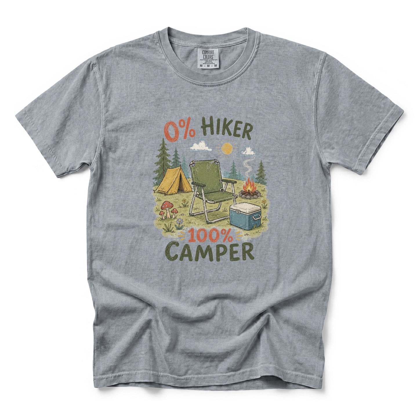0% Hiker 100% Camper T-Shirt