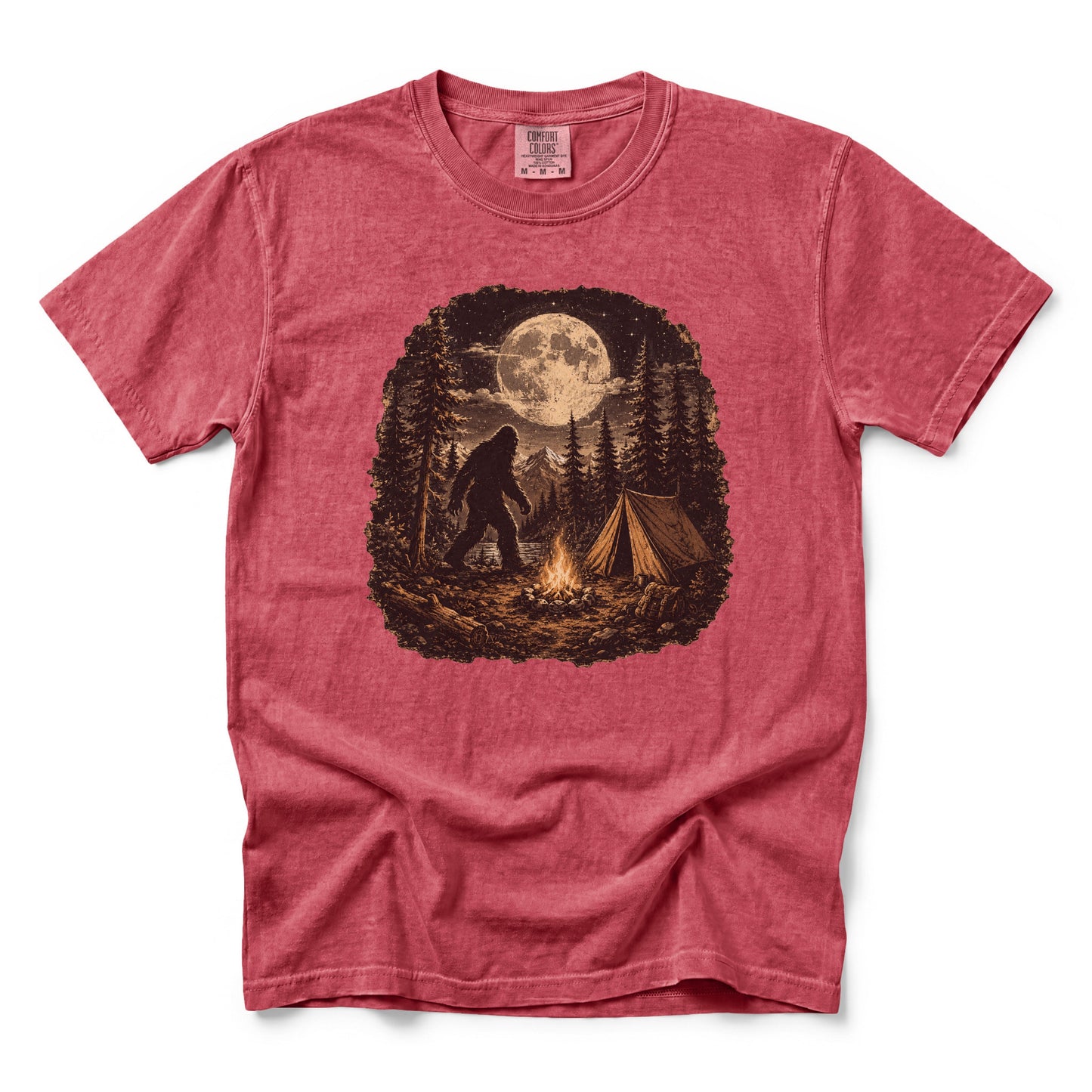 Bigfoot Walking Through the Campsite T-Shirt