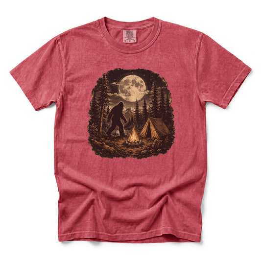 Bigfoot Walking Through the Campsite T-Shirt