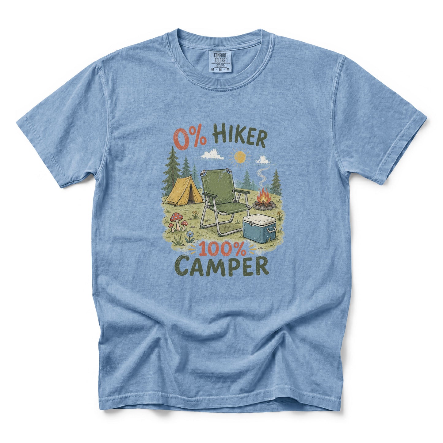 0% Hiker 100% Camper T-Shirt