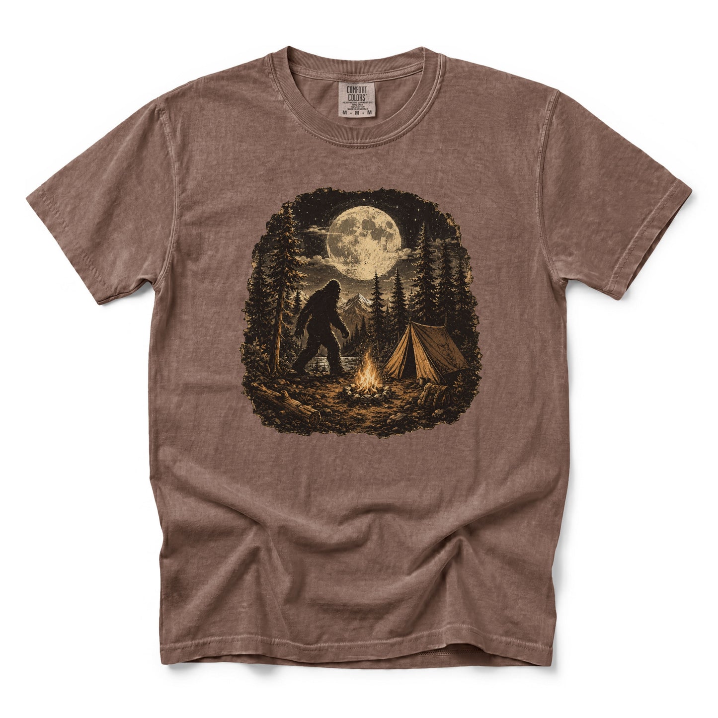 Bigfoot Walking Through the Campsite T-Shirt