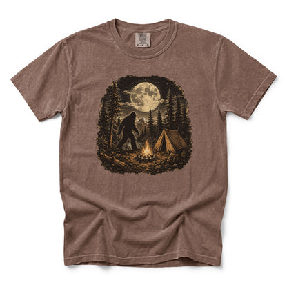 Bigfoot Walking Through the Campsite T-Shirt