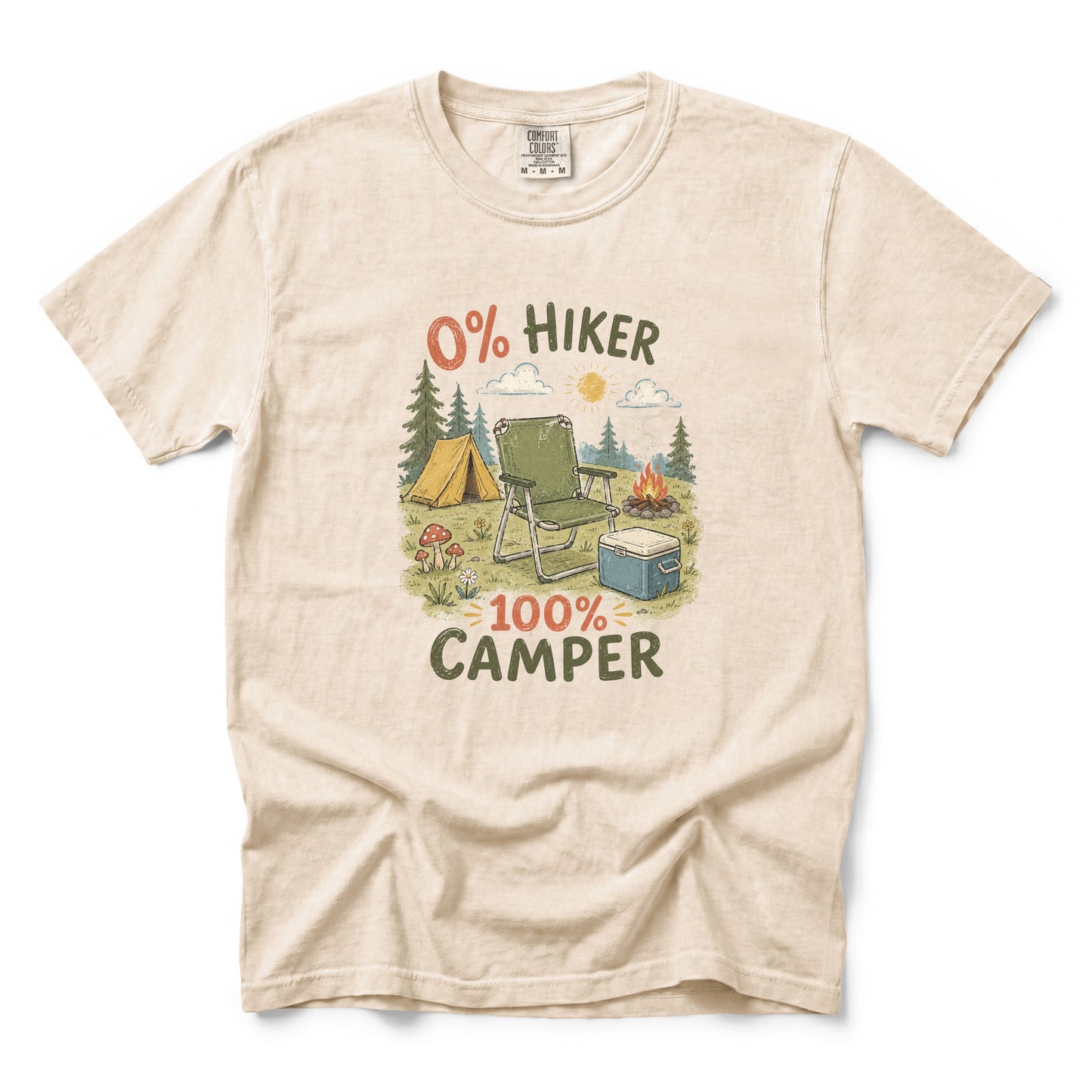 0% Hiker 100% Camper T-Shirt