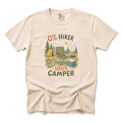 0% Hiker 100% Camper T-Shirt