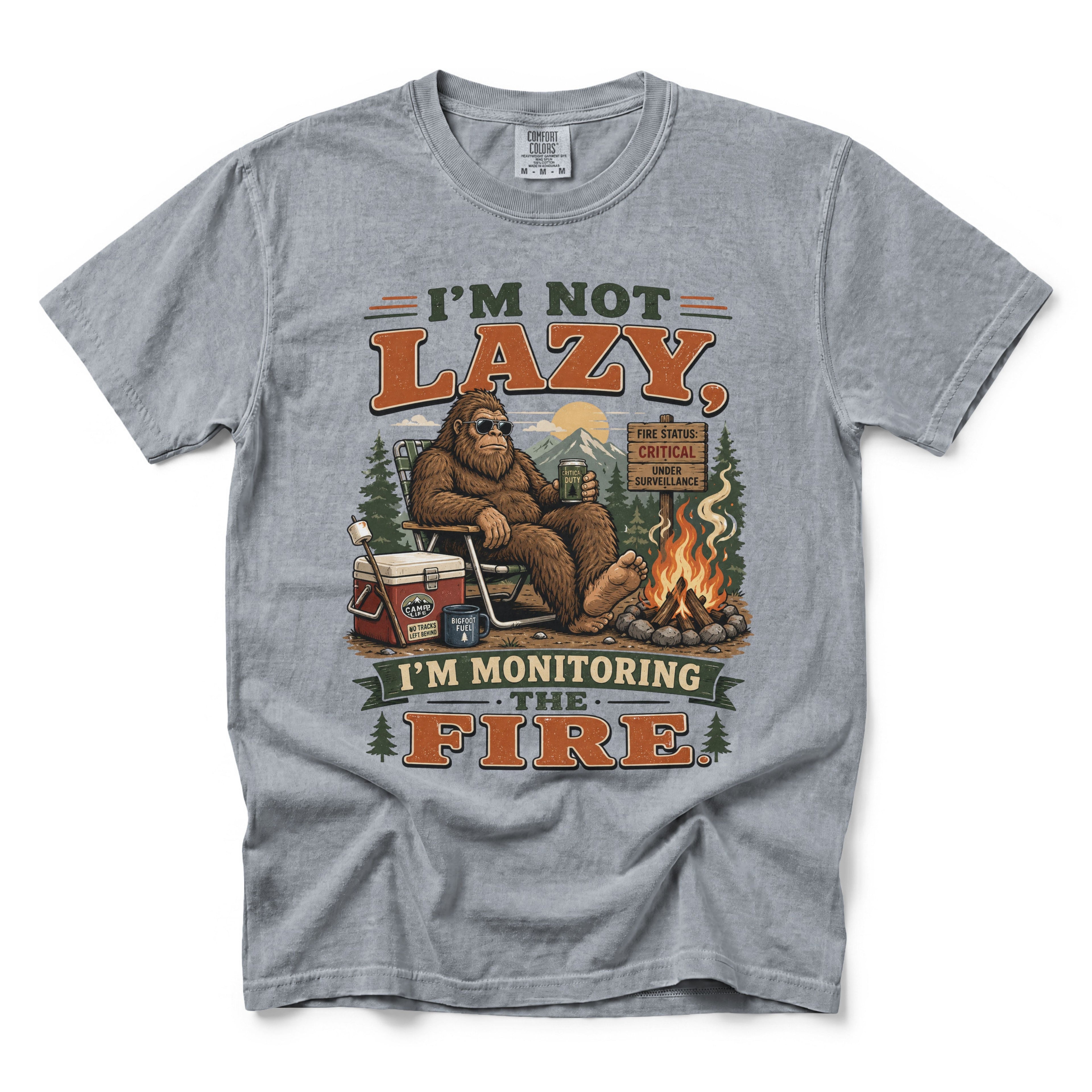 I'm Not Lazy I'm Monitoring the Fire T-Shirt
