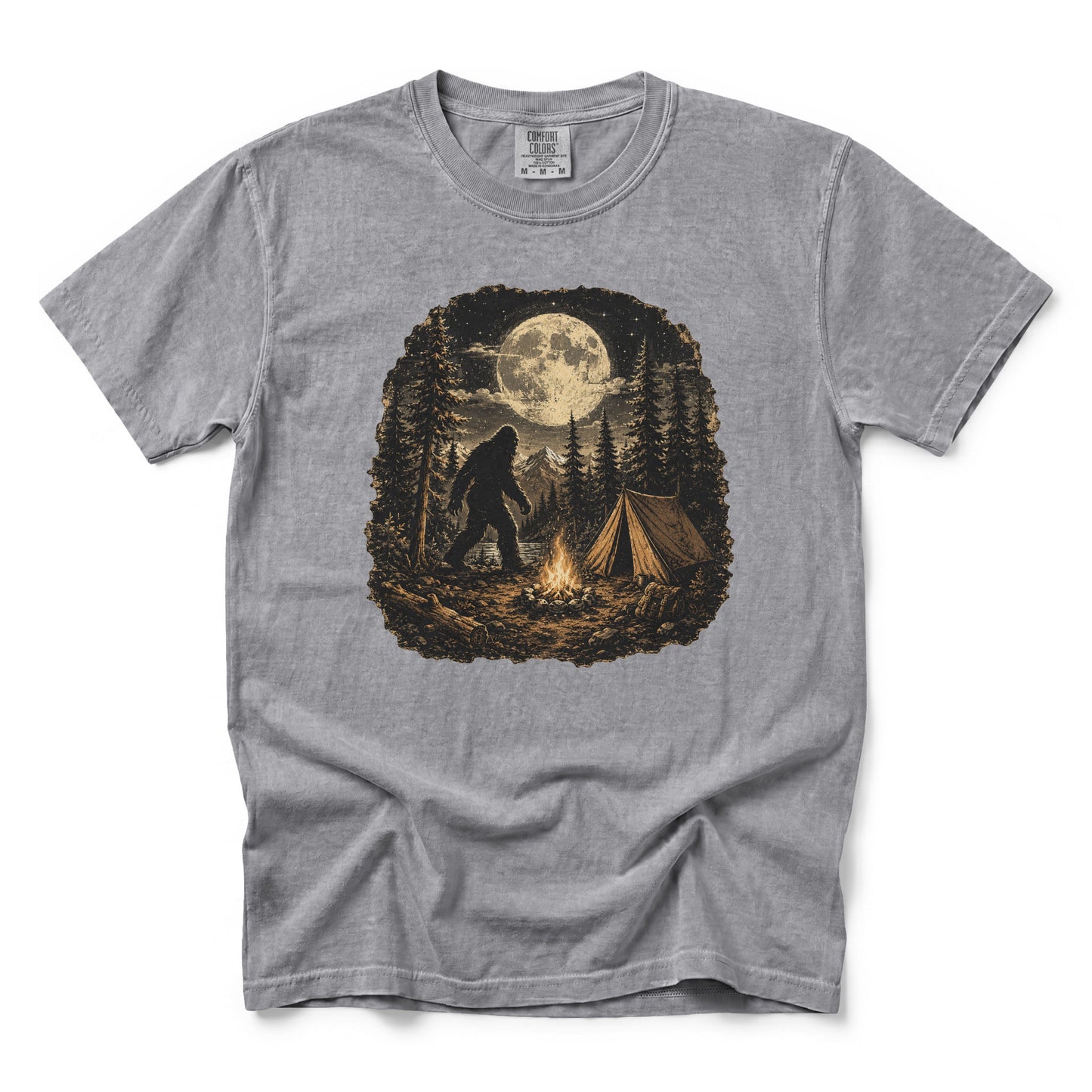 Bigfoot Walking Through the Campsite T-Shirt