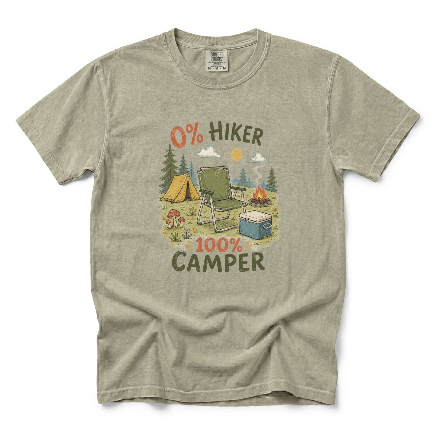 0% Hiker 100% Camper T-Shirt