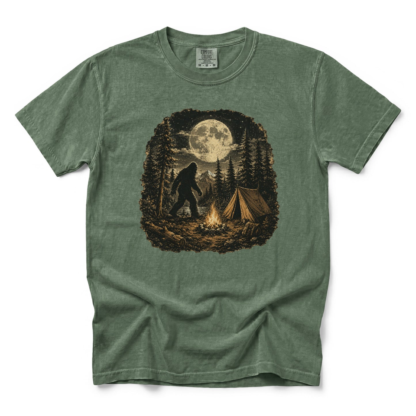 Bigfoot Walking Through the Campsite T-Shirt
